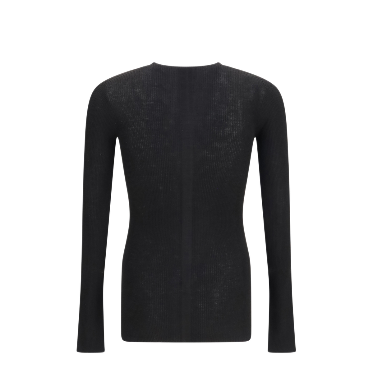 Slim Ribbed Long Sleeve Sweater - Image 2