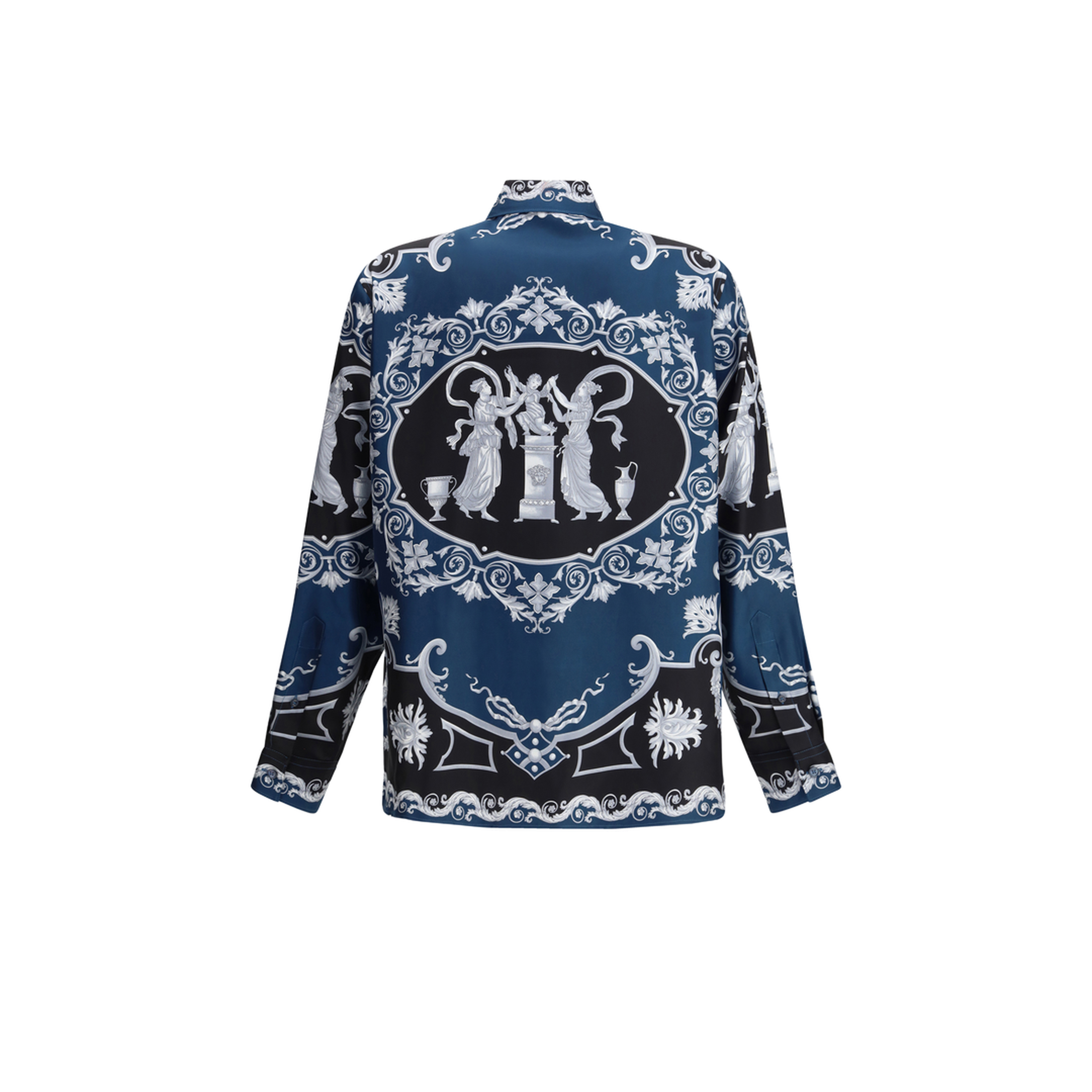 Regular-fit printed silk twill shirt - Image 2