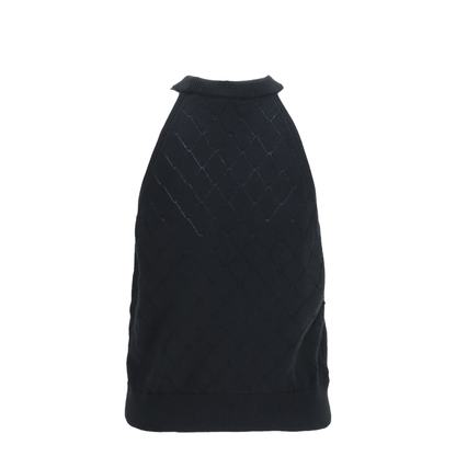 Sleeveless Wool Crewneck Top - Image 2