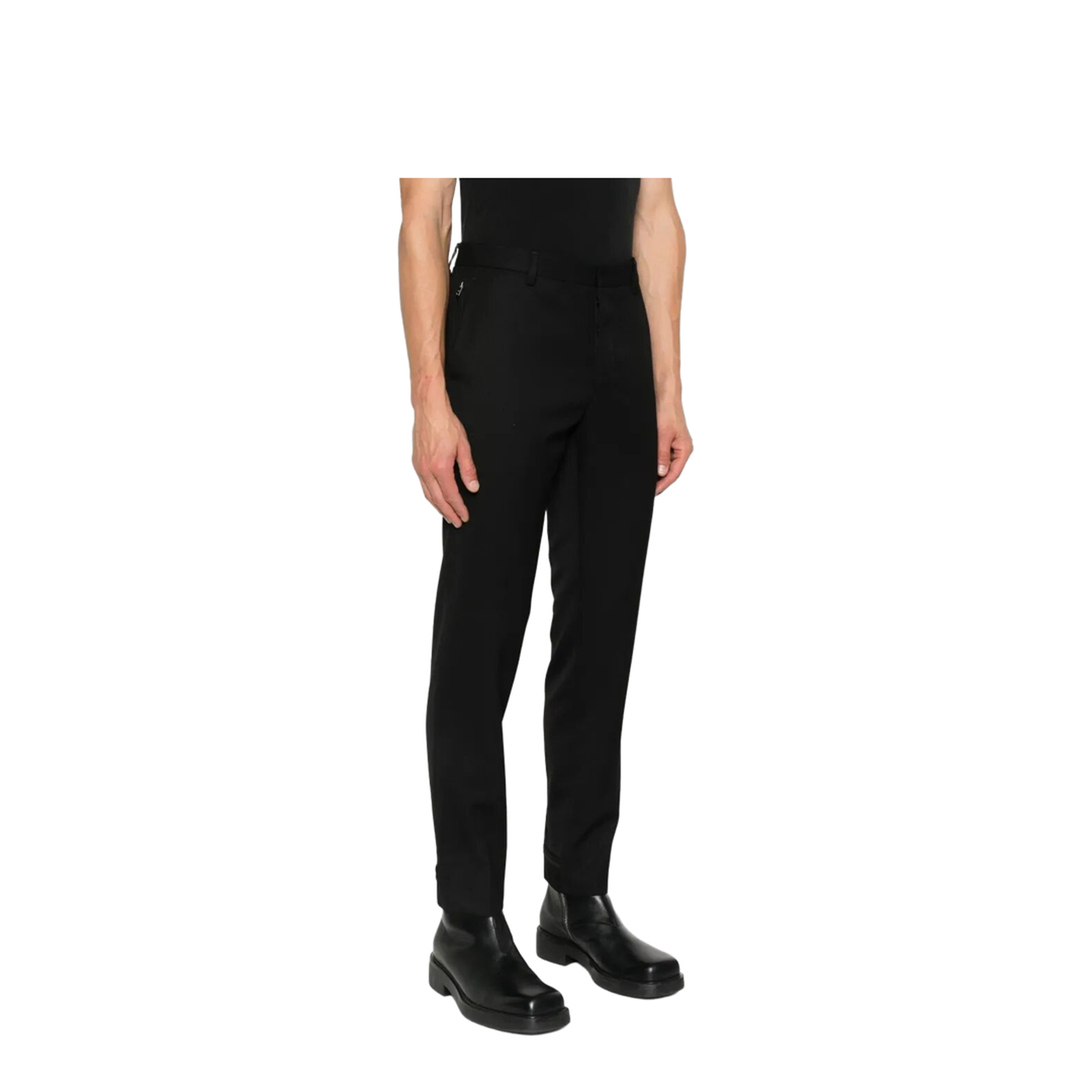 Straight Leg Wool Trousers - Image 5