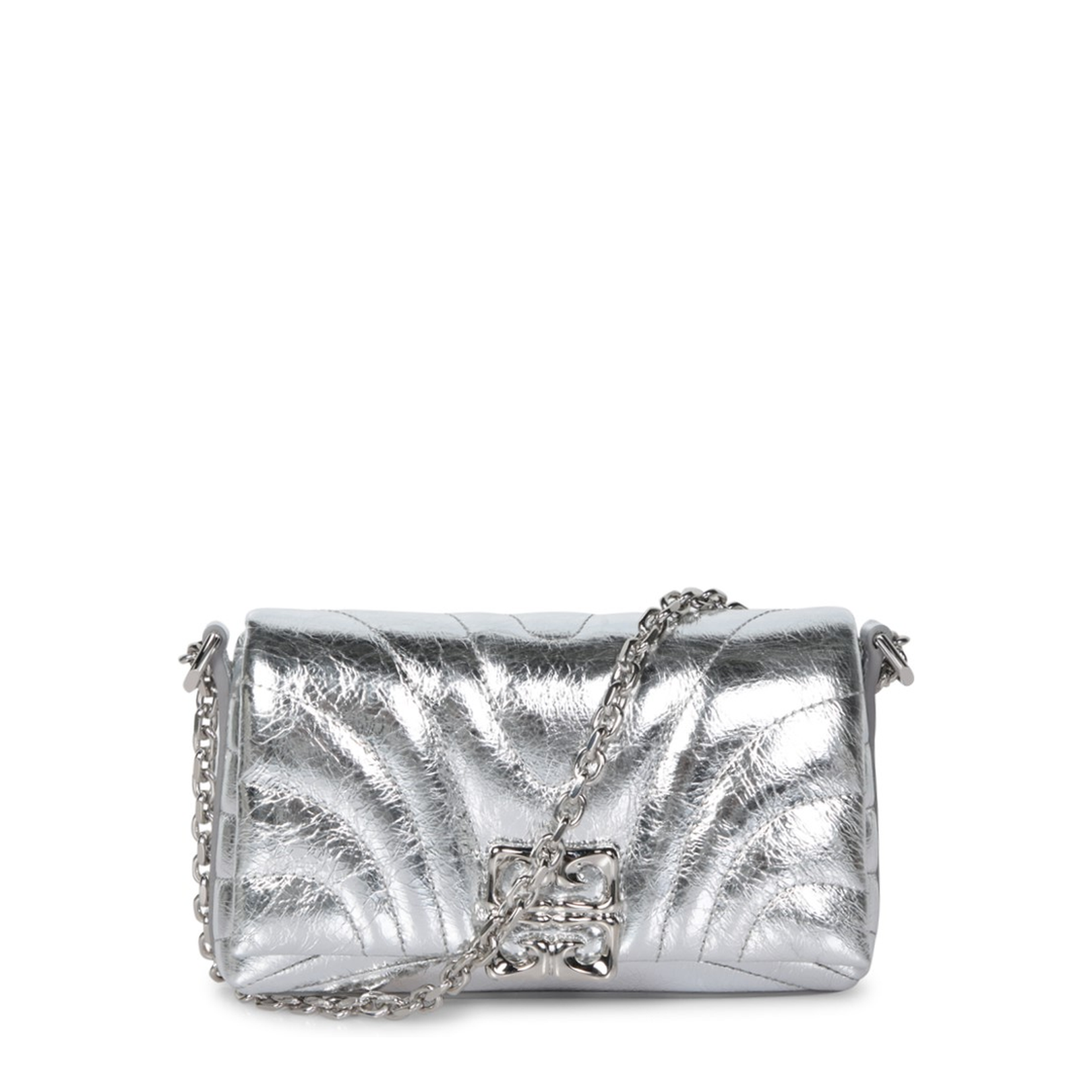 4G Liquid Chain Wallet in Laminated Quilted Leather - Image 1