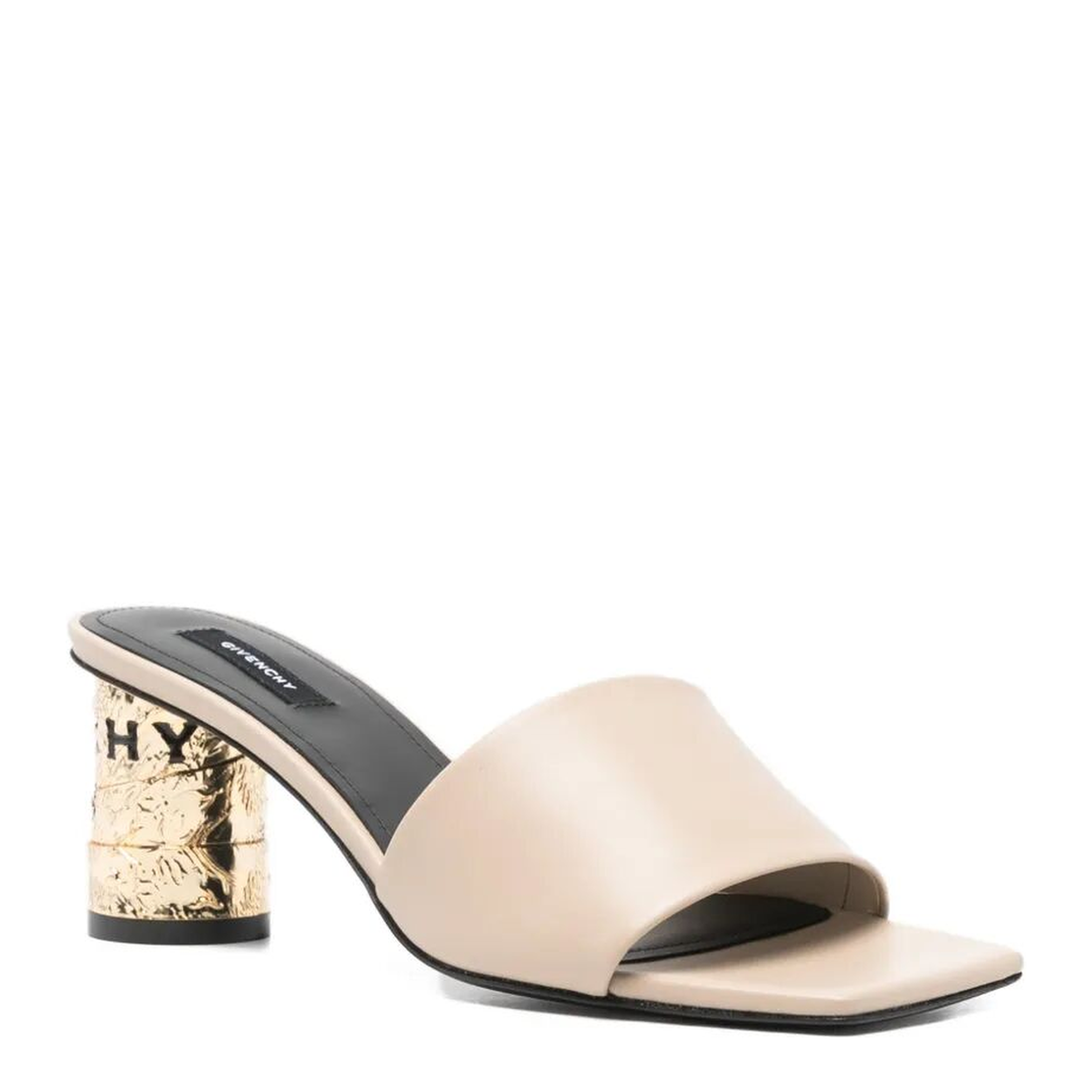 Tape Heeled Leather Mules - Image 2