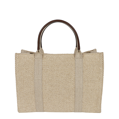 Georgia Canvas Tote - Beige - Image 3