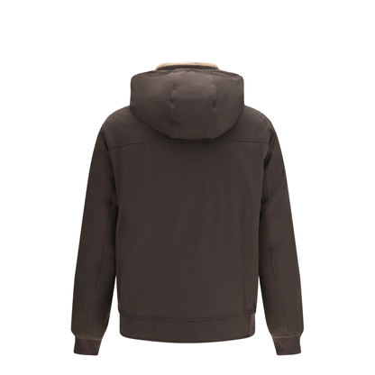 Nylon Down Jacket with Removable Hood - Image 2