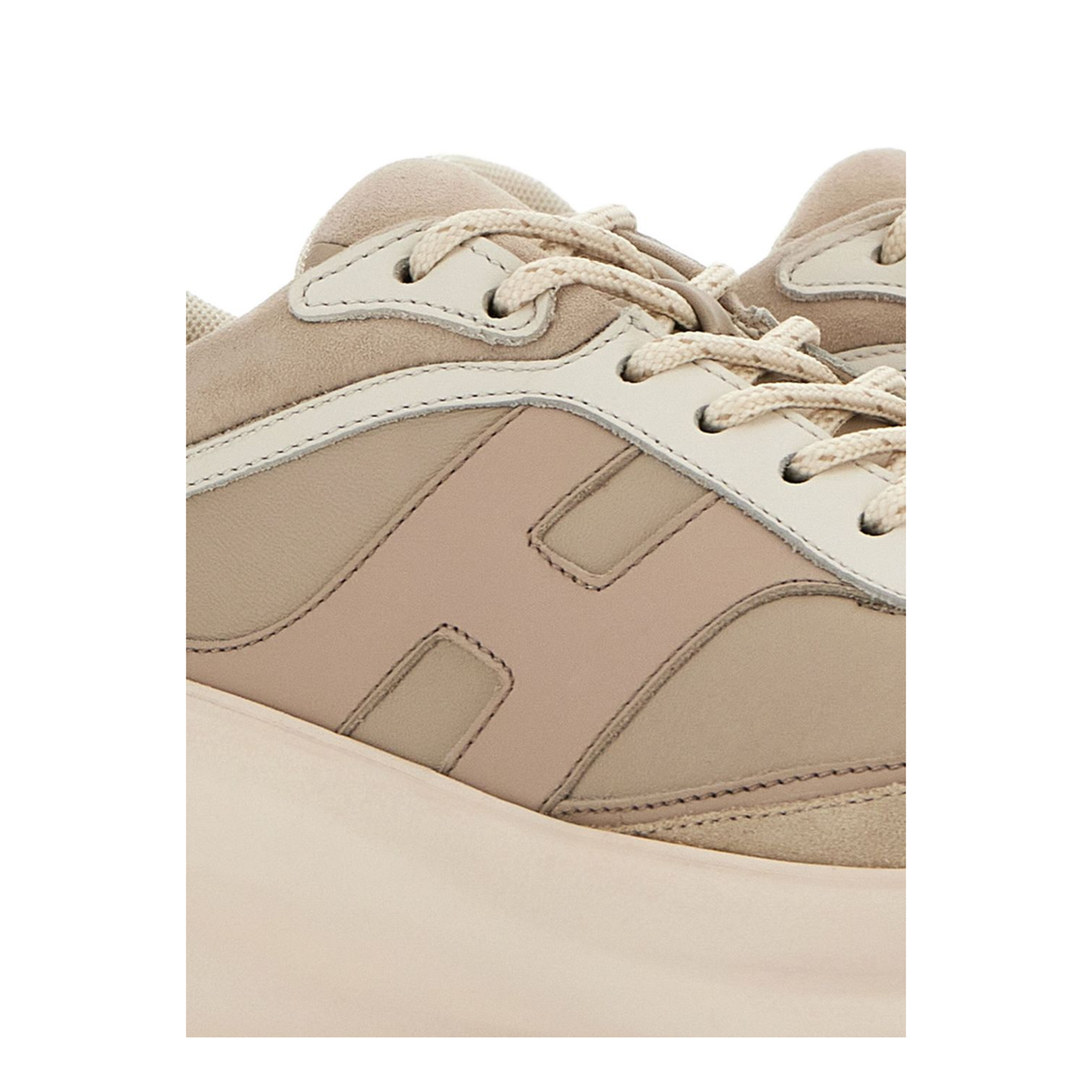 Beige Front Lace-Up Fastening - Image 4