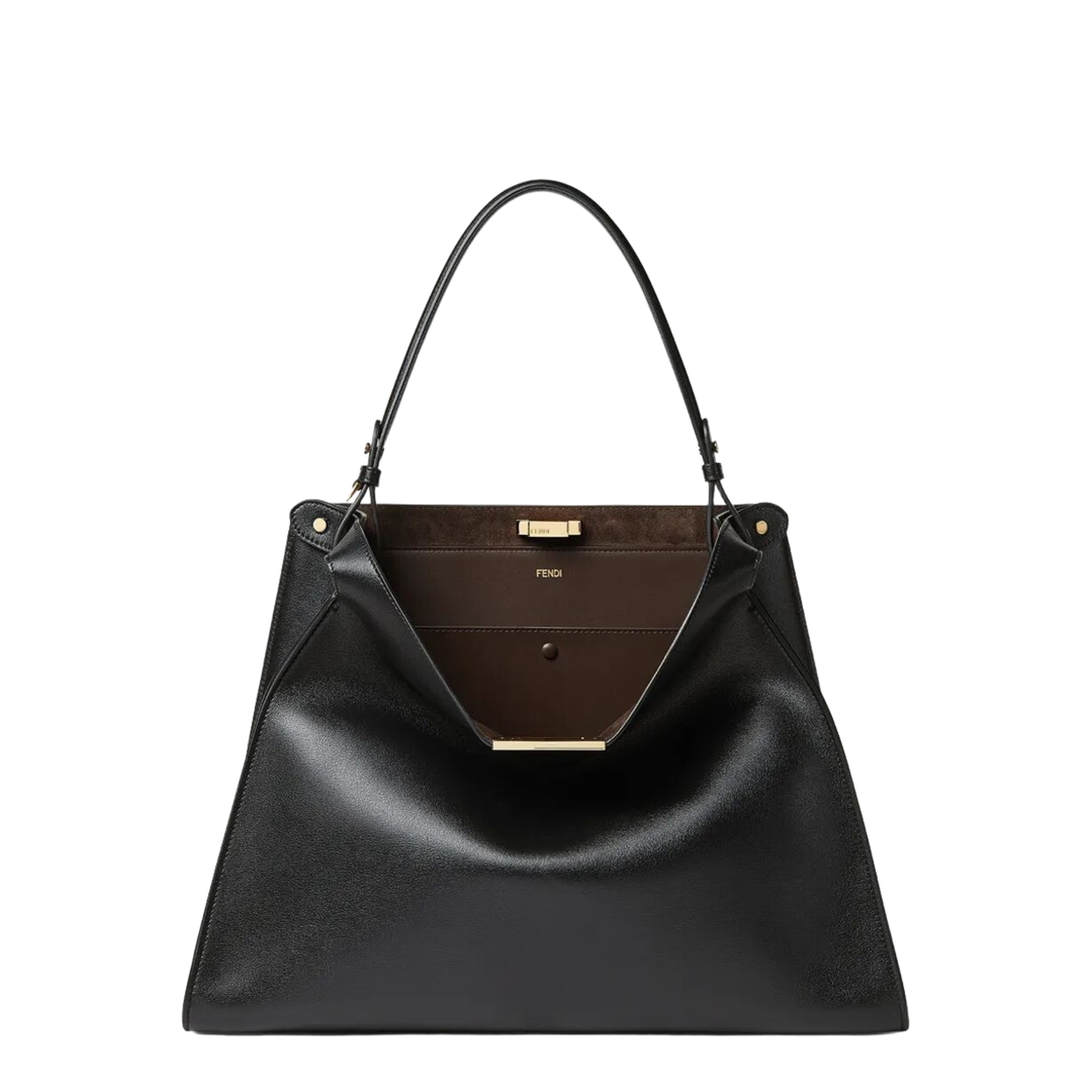 Large Leather and Suede Bag - Image 1