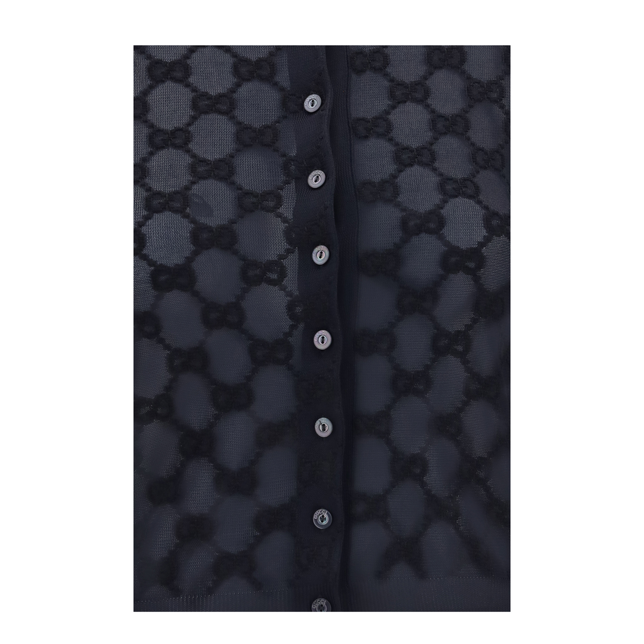 All-Over Viscose Crepe Cardigan - Image 3