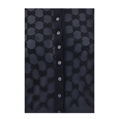 All-Over Viscose Crepe Cardigan - Image 3