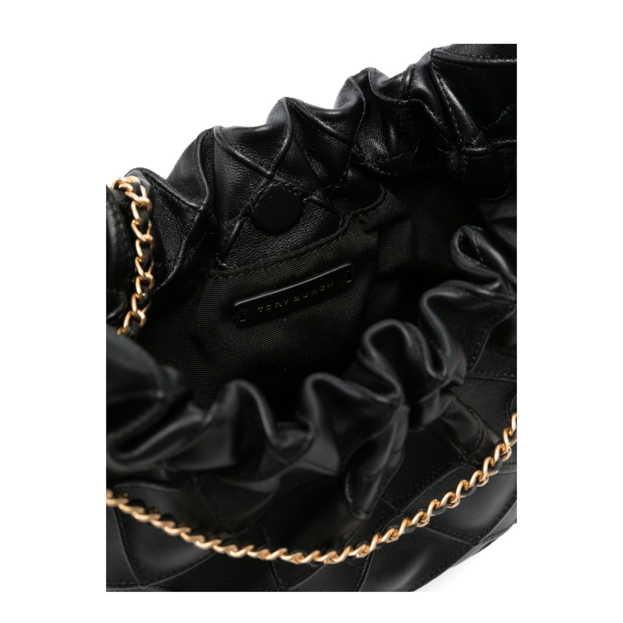 Fleming Mini Leather Hobo Bag - Black - Image 2