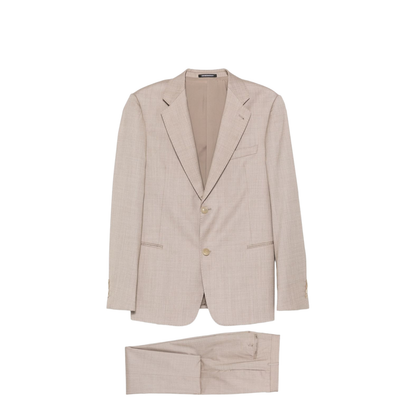 Single-breasted suit with micro jacquard - Image 1