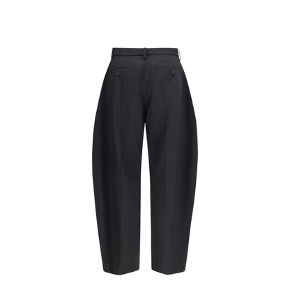 Wool Tailored Pants with Belt - Image 2