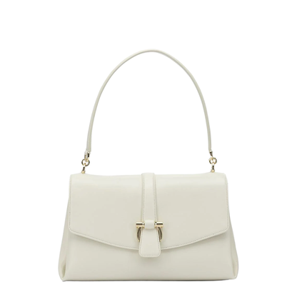 Leather Shoulder Bag White - Image 1