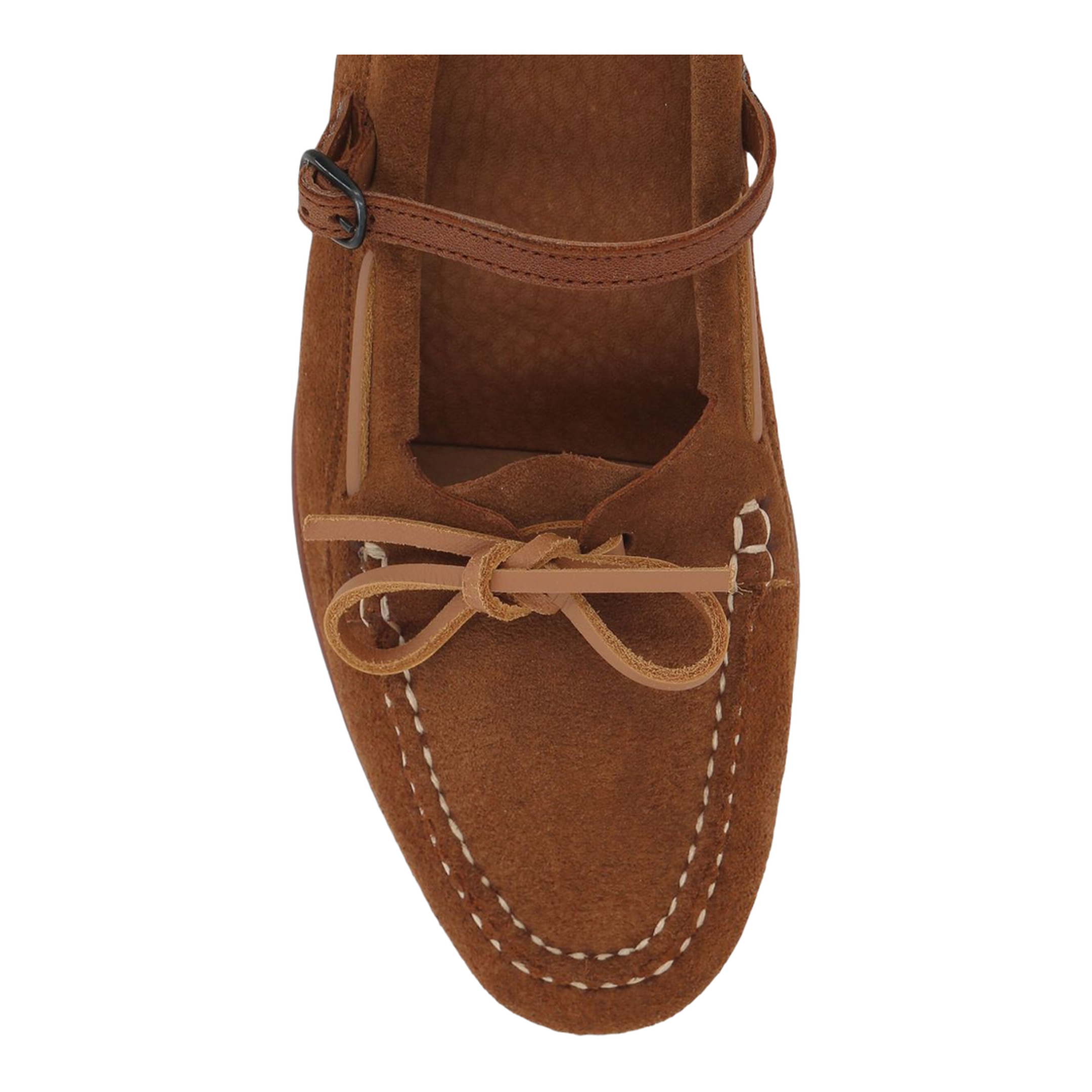 Flat Shoes Leather Brown - Image 2