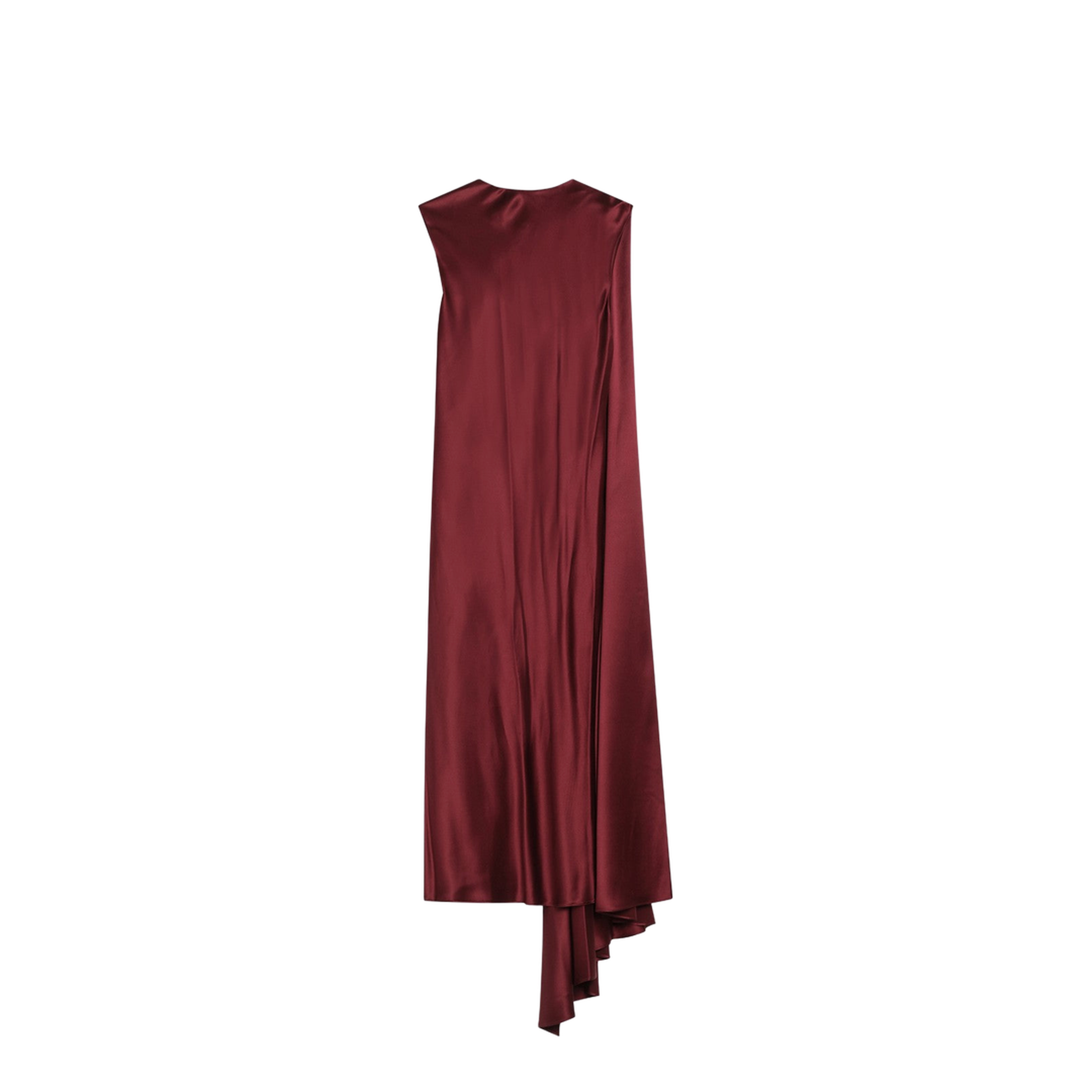 Raspberry Cape Detail Dress - Image 2