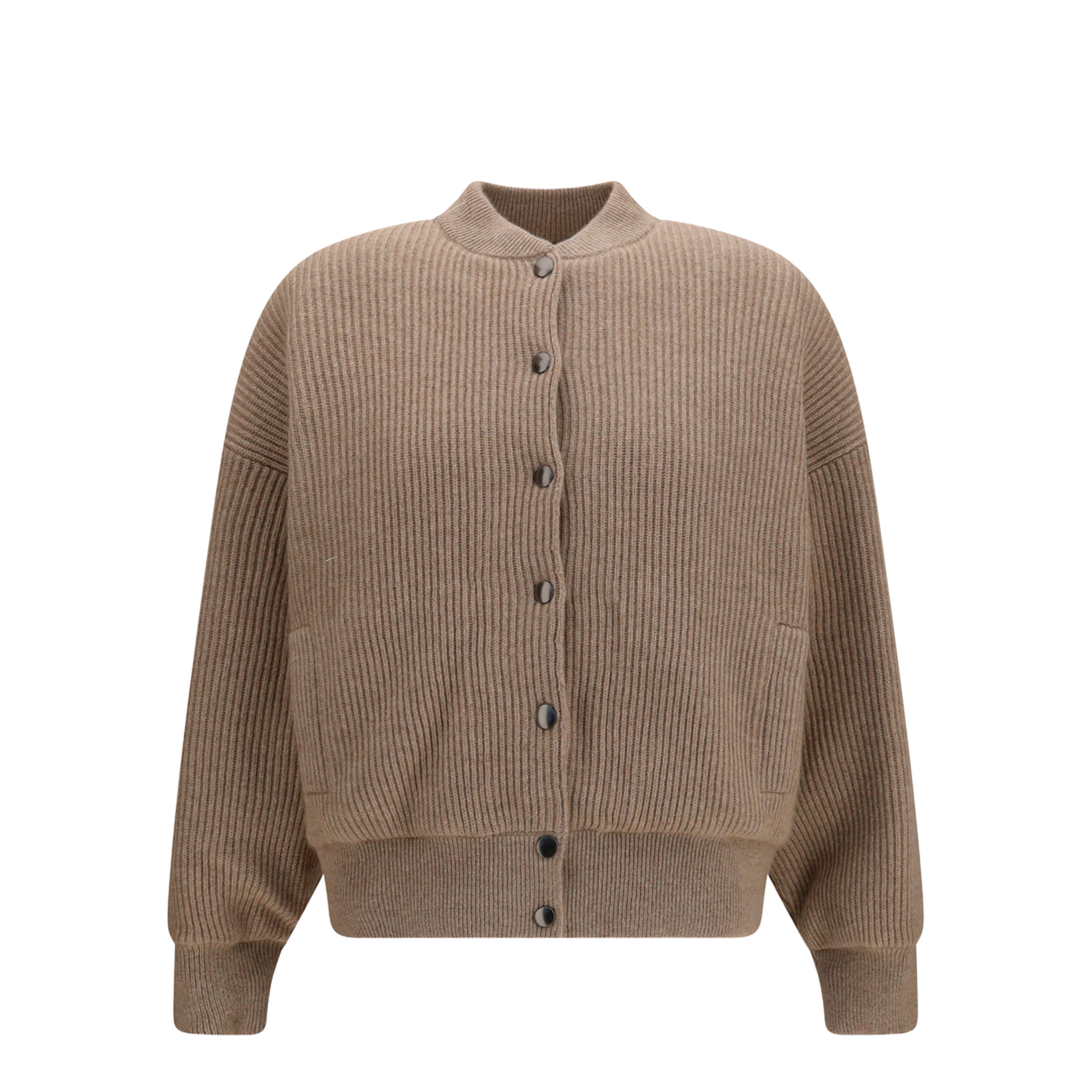 Ribbed Cashmere Bomber - Image 1