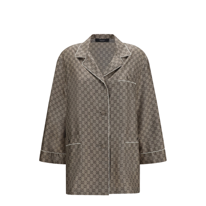 Printed Silk Twill Shirt - Image 1