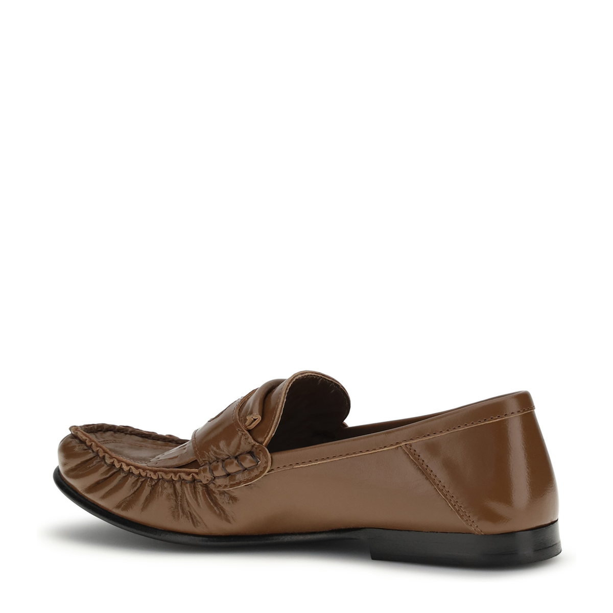 Leather Loafers With Tassels And Foldable Heel - Image 3