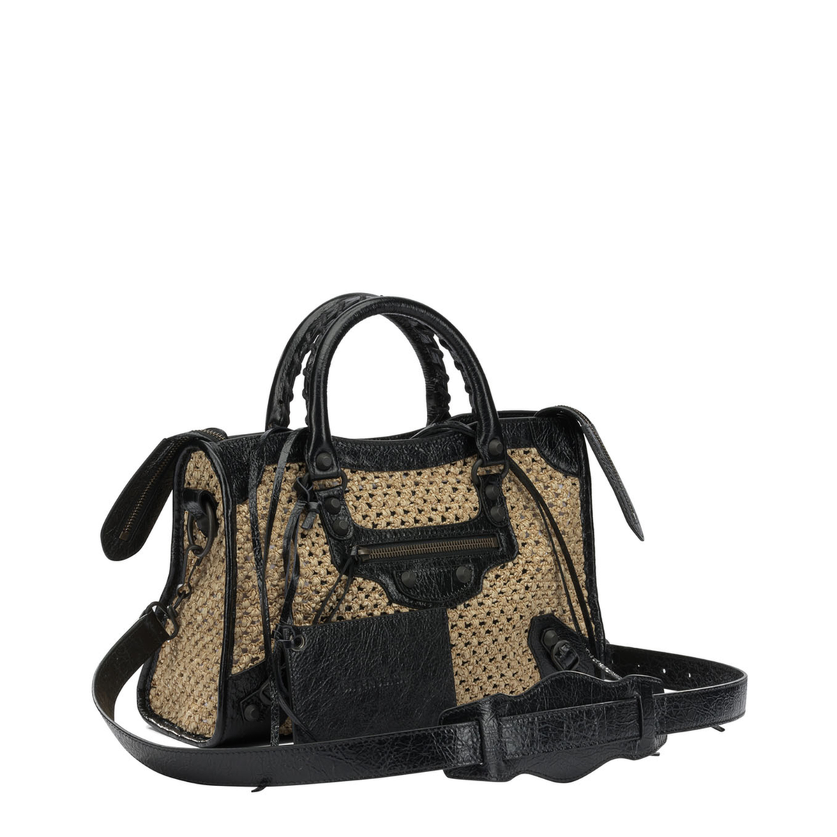 Le City Bag Small Handbags - Natural/Black - Image 2
