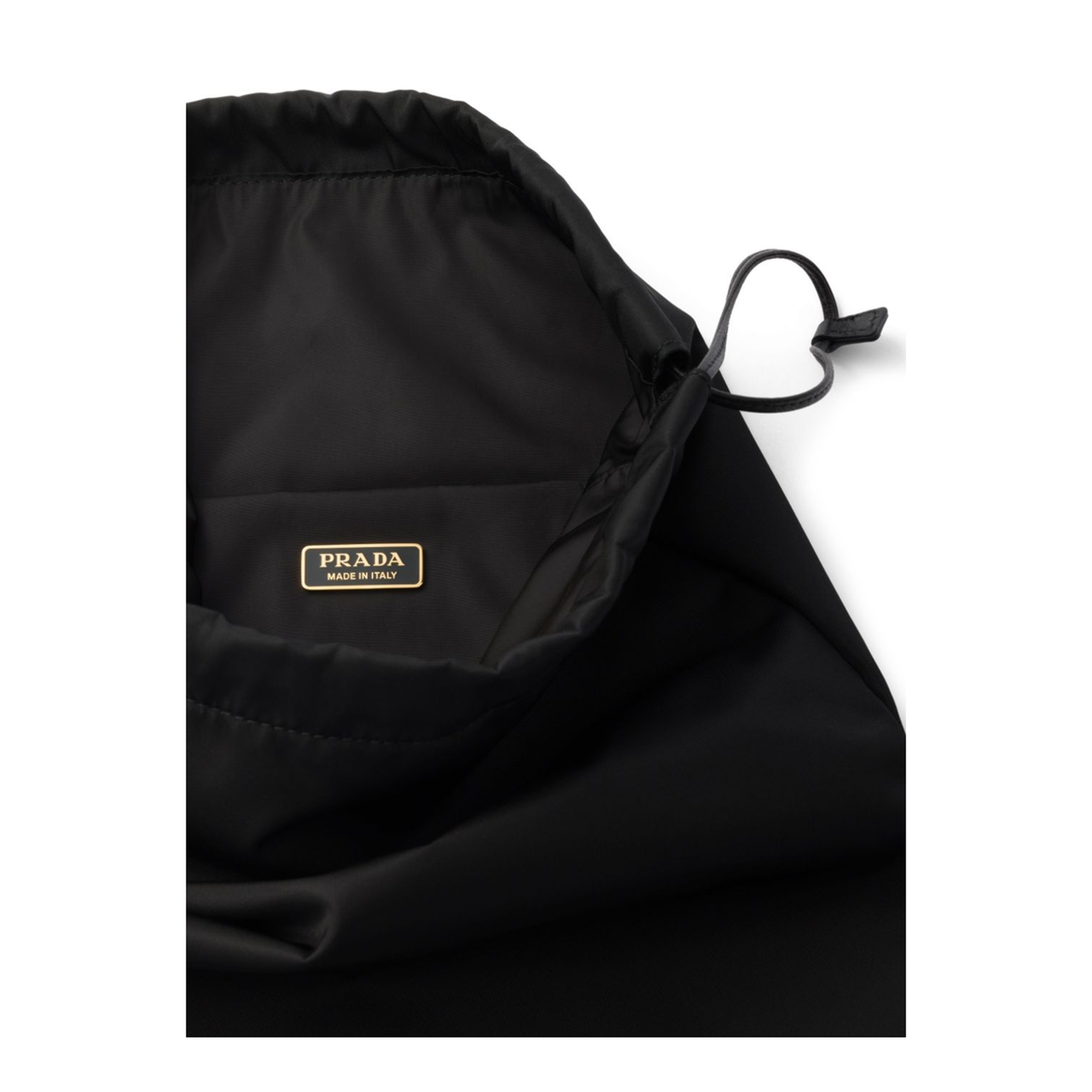 Black Pouch in Re-Nylon with Logo - Image 3