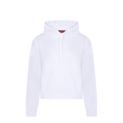 White Cotton Oversize Sweatshirt - Image 1