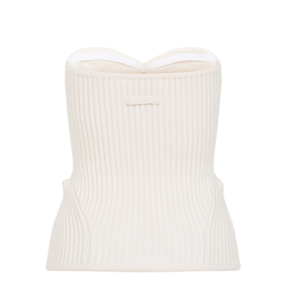 Merino Wool Ribbed Stretch Corset - Image 4
