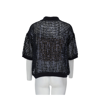 Silk and Linen Knit Polo - Image 2