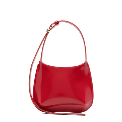 Le Petit Bisou Calf Leather Shoulder Bag - Red - Image 1