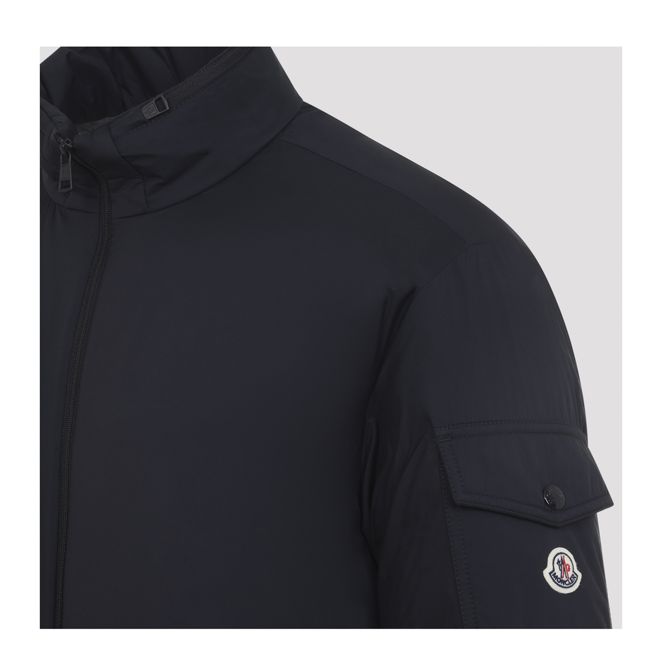 Dark Blue Nylon Breezes Down Jacket - Image 2