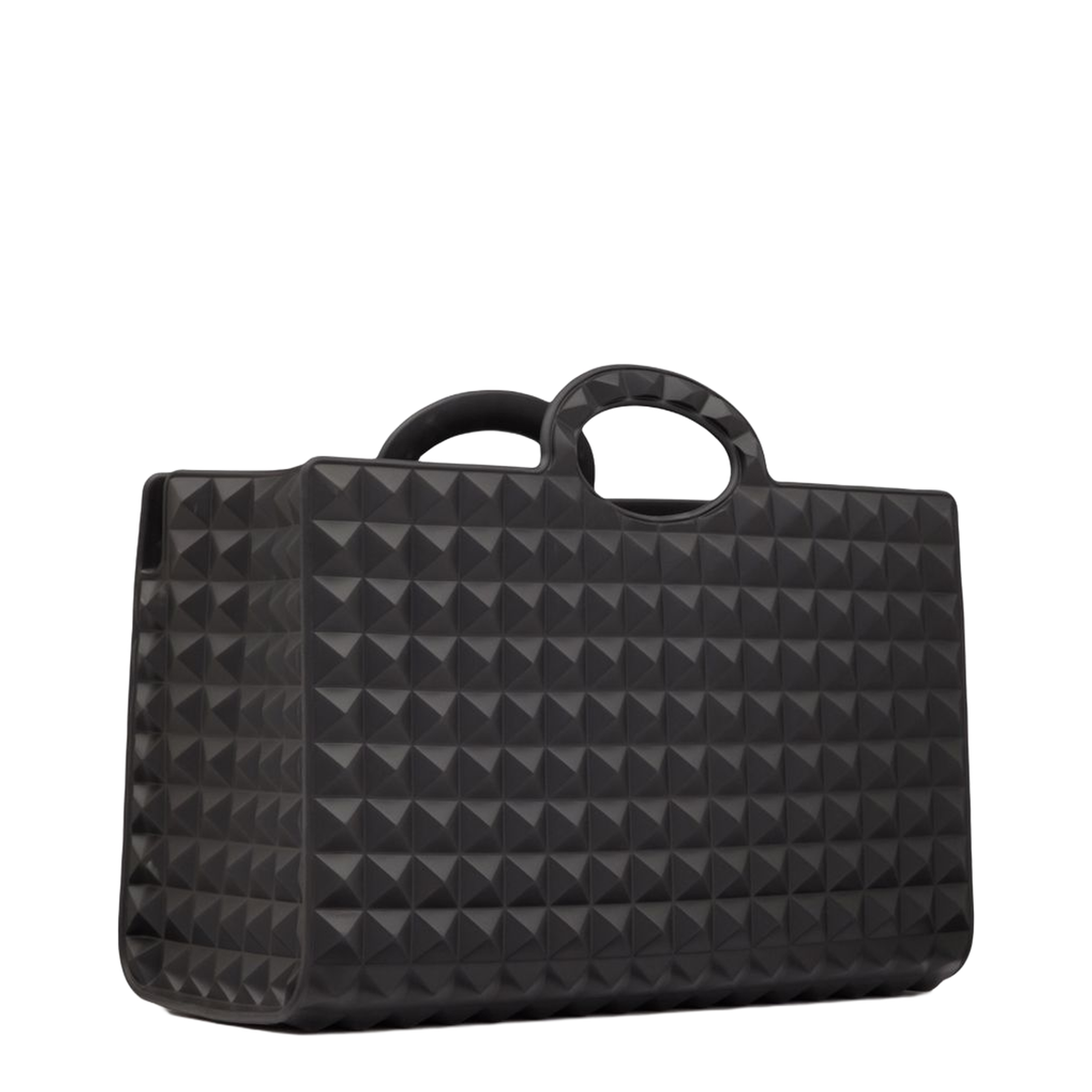 Black Rubber Le Troisième Shopping Bag - Image 3