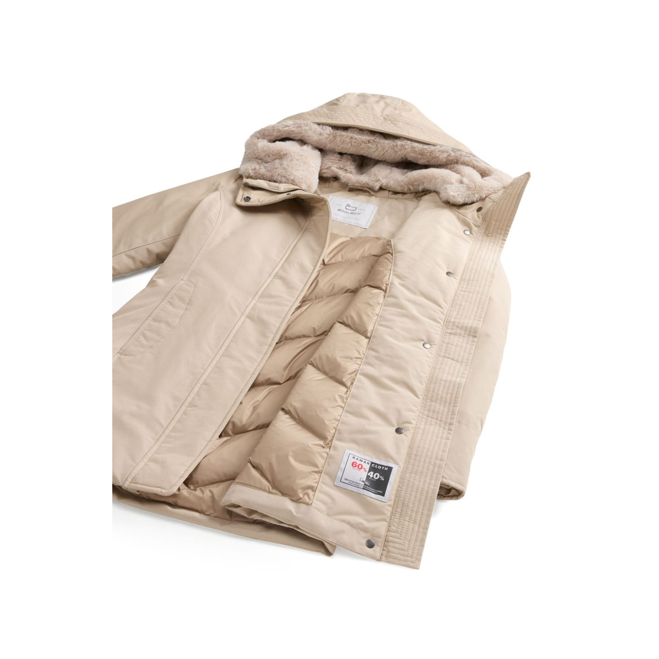 Logo-patch Zip-up Padded Coat - Image 5