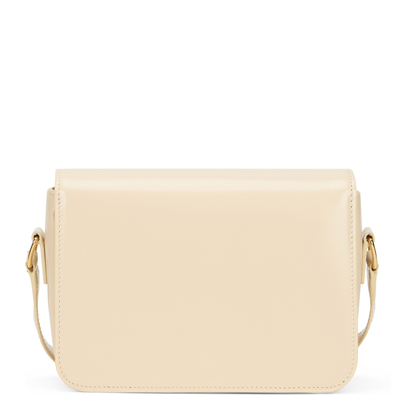 Triomphe Calfskin Shoulder Bag - Cream - Image 4