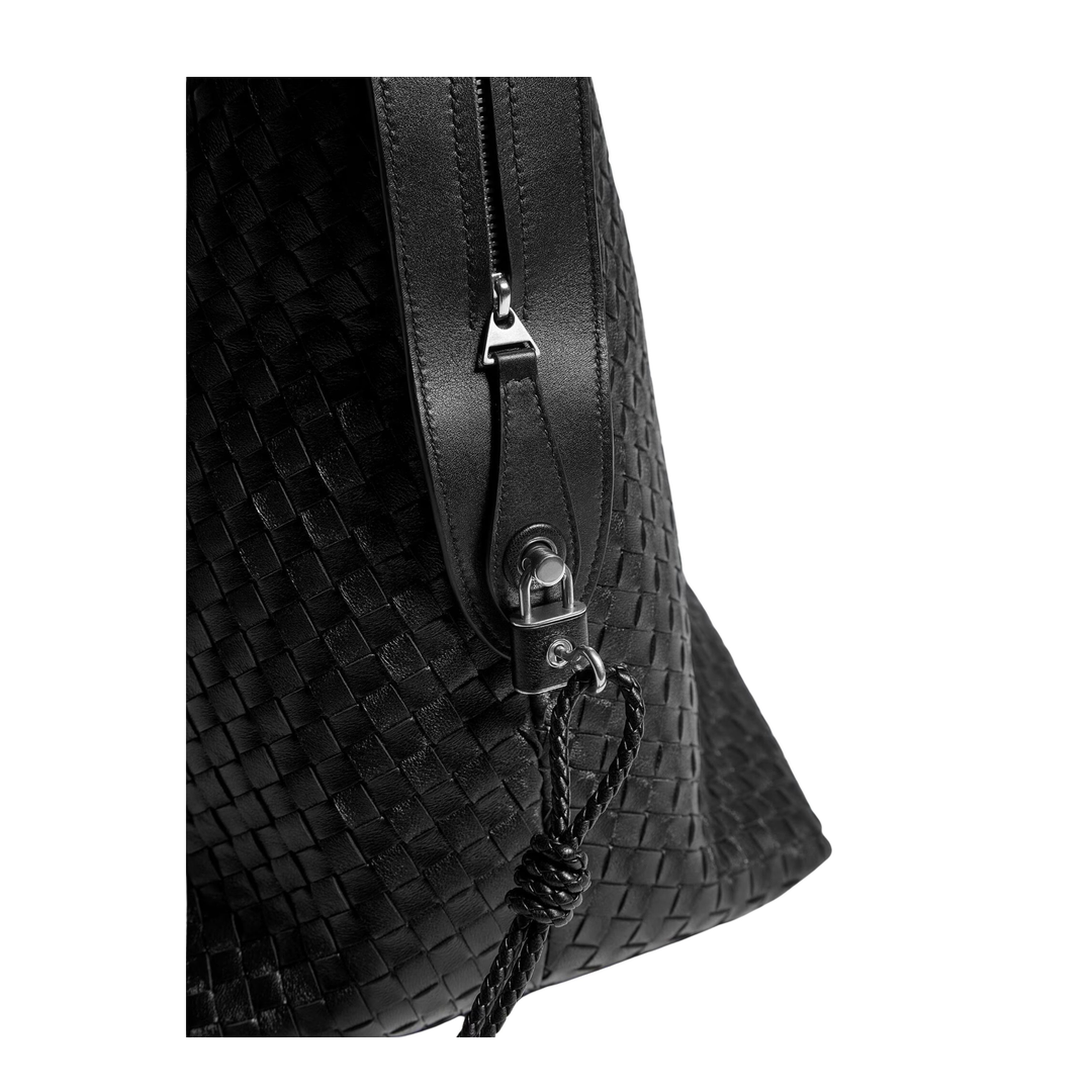 Vaporetto Lambskin Travel Bag - Black - Image 4