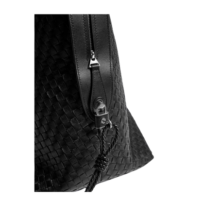 Vaporetto Lambskin Travel Bag - Black - Image 4