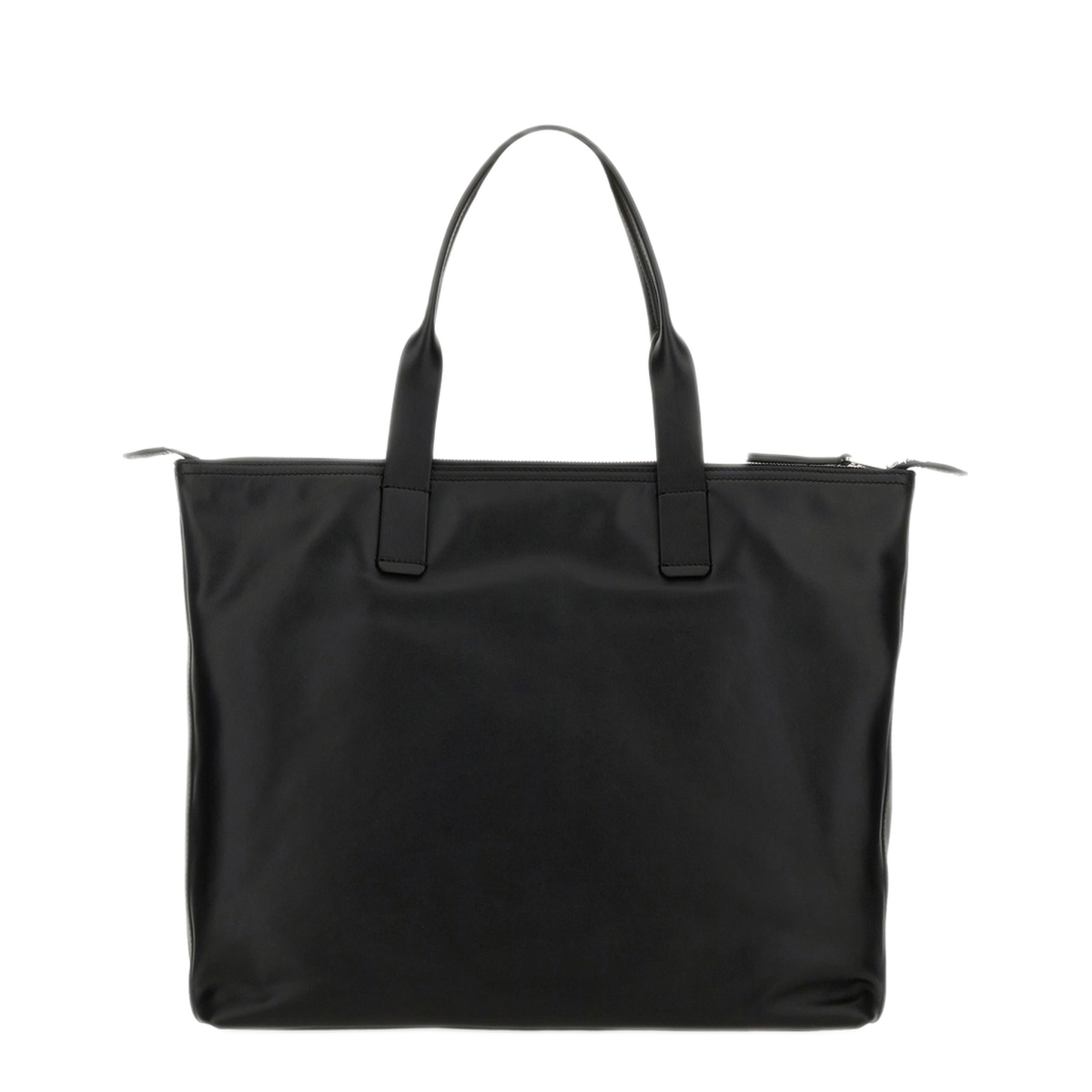 Adamo Medium Calfskin Shopping Bag - Black - Image 2