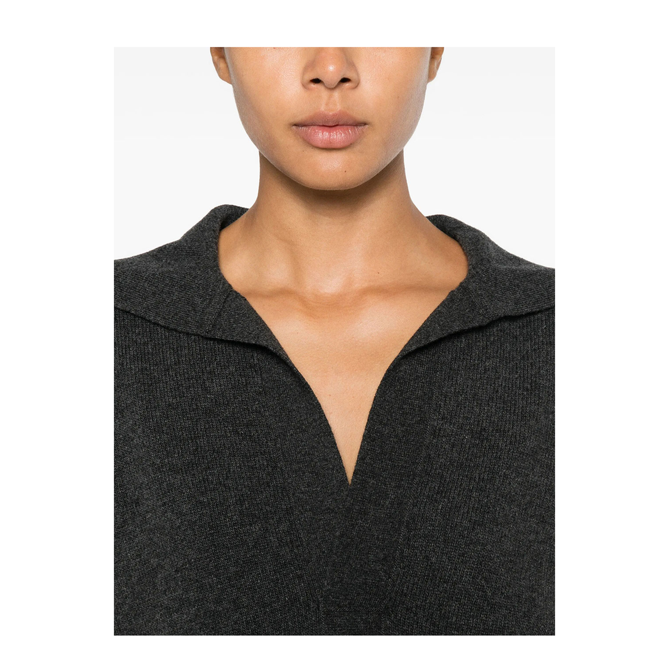 Genevieve Polo Jumper in Merino Wool - Image 13