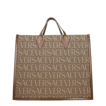 Embroidered canvas  Allover shopping bag - Image 3