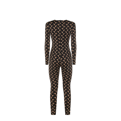Moon Printed Catsuit - Black - Image 3