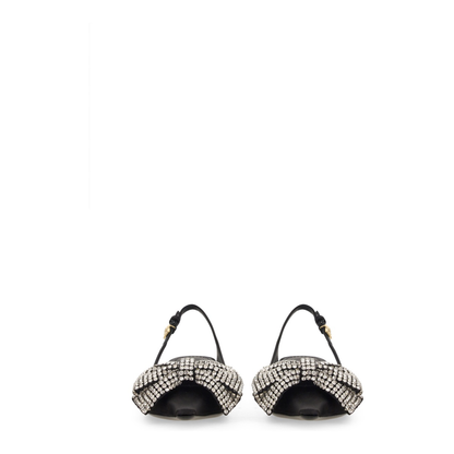 Satin Sling-Back with Rhinestone Embroidery - Image 4