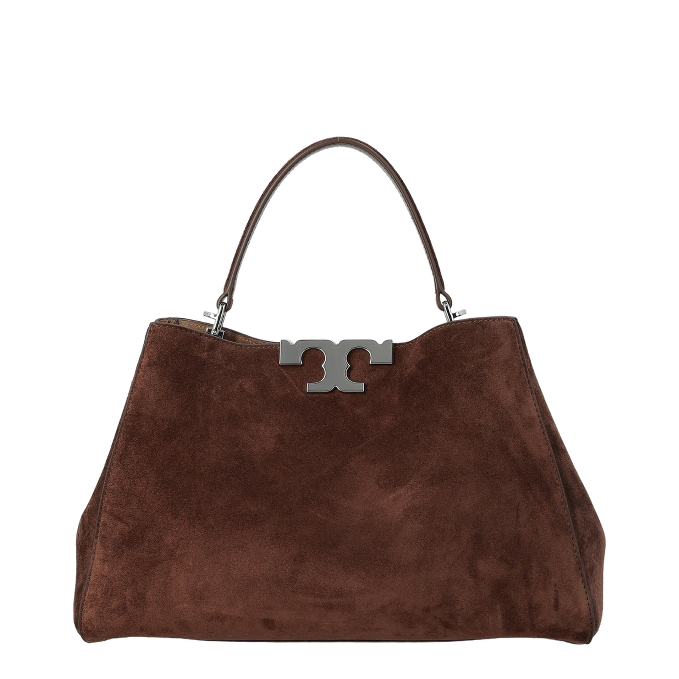 Eleanor Suede Satchel Bag - Image 1