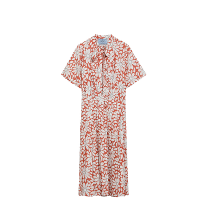 Floral Print Shirt Dress - Image 1