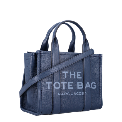 The Leather Small Full-Grain Leather Tote Bag - Blue Sea - Image 2