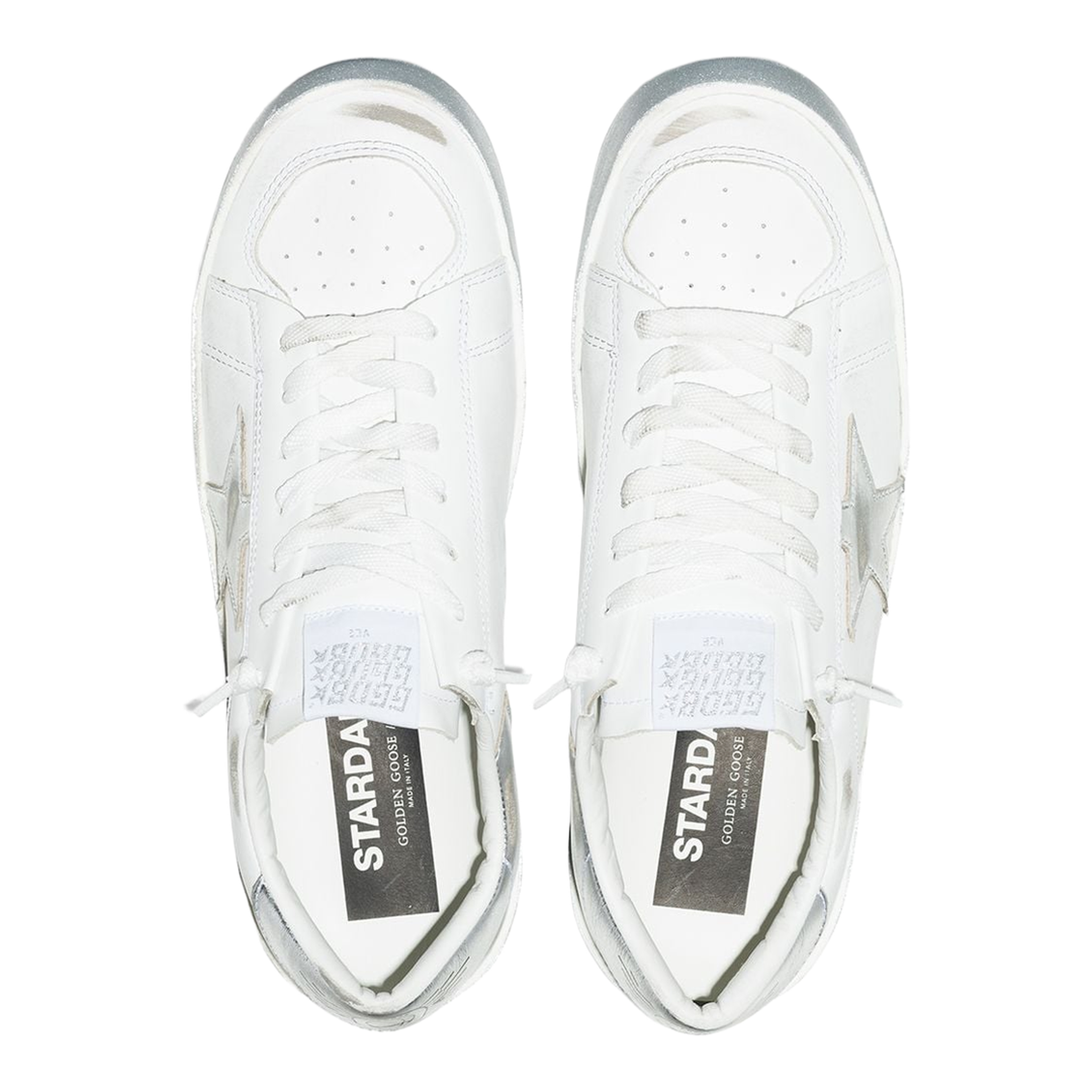 Stardan Leather Upper Laminated Sneakers, Brand - Image 2