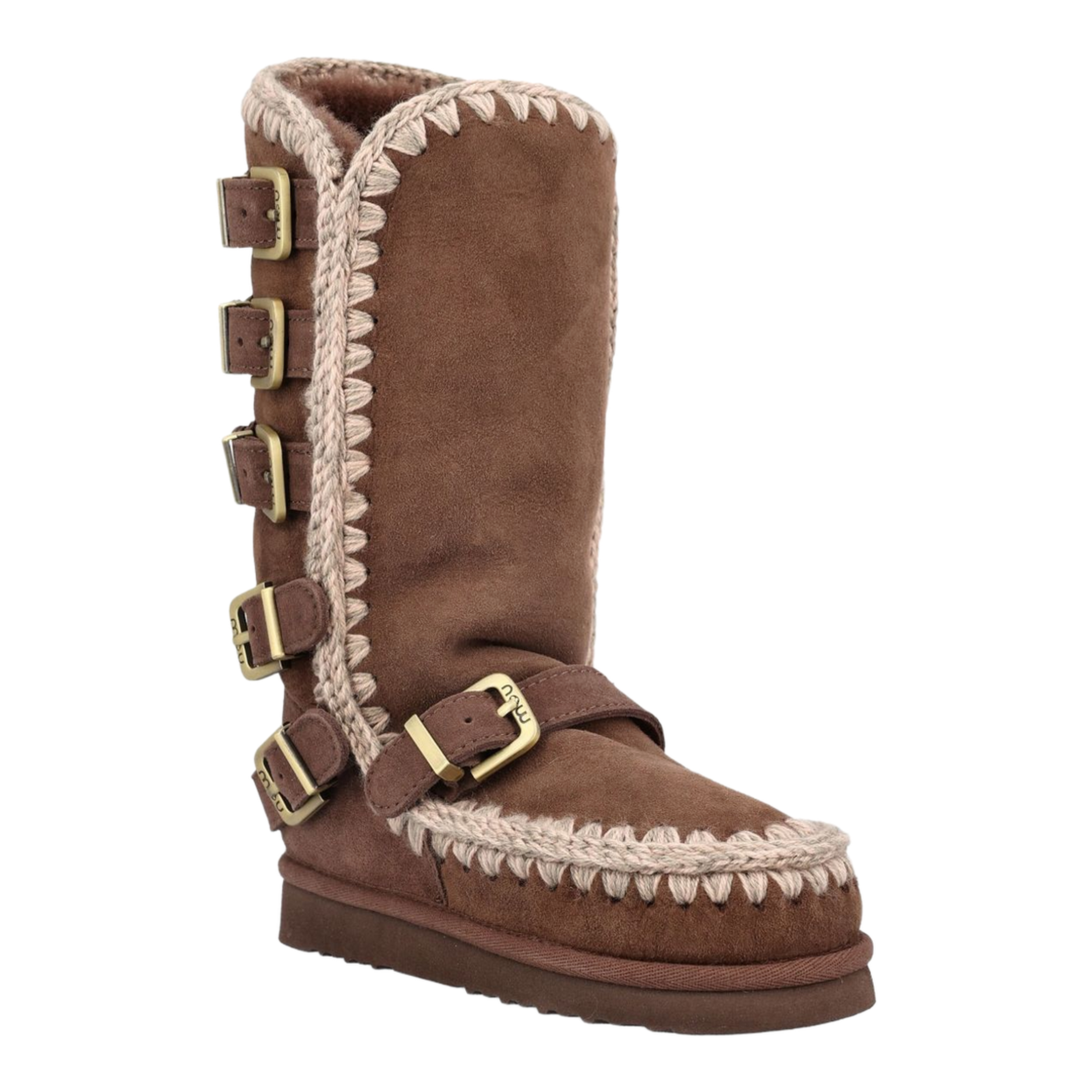 Eskimo 40 Buckle Straps Boots In Animal Print - Image 2