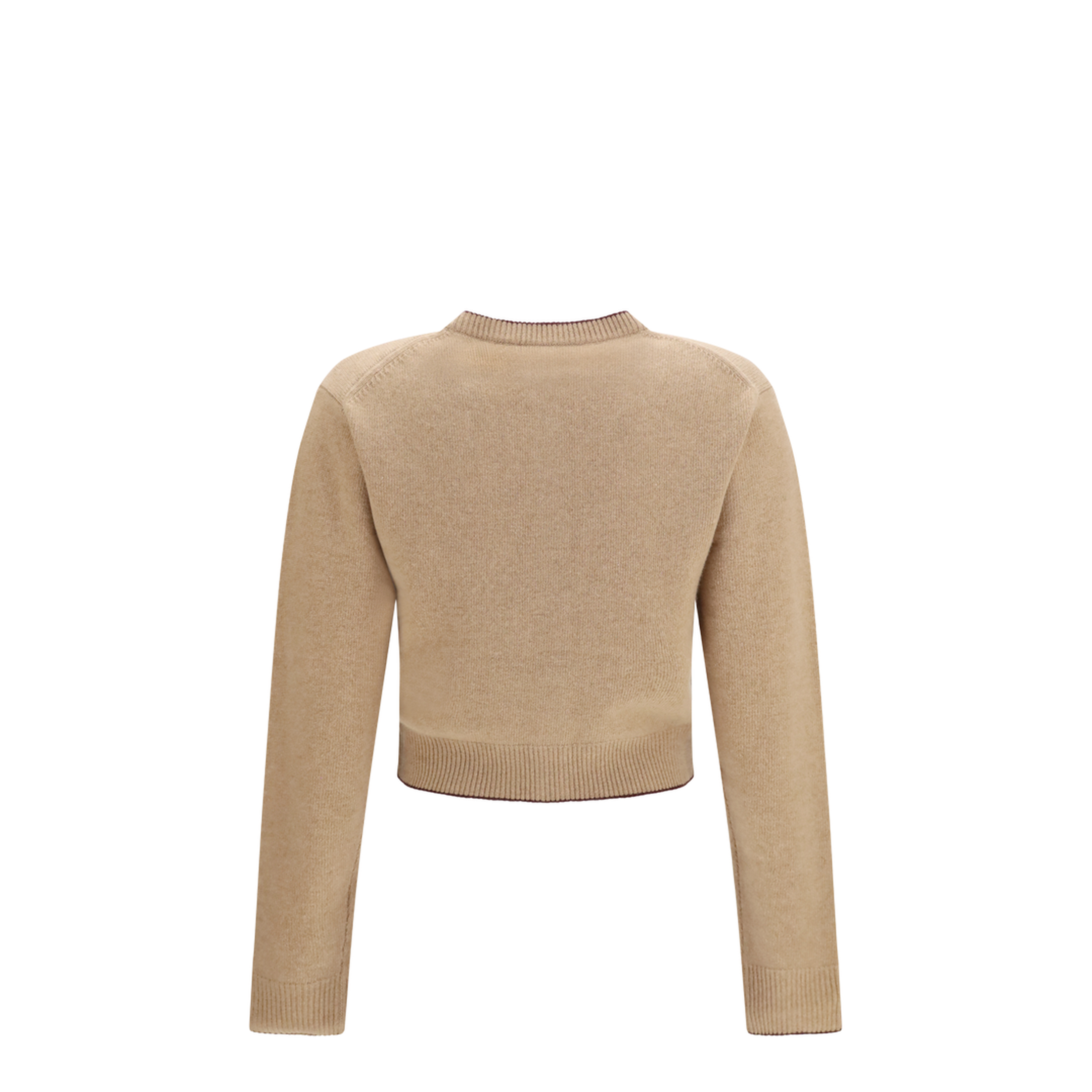 Fitted Logo Cardigan in Wool and Cashmere - Image 2