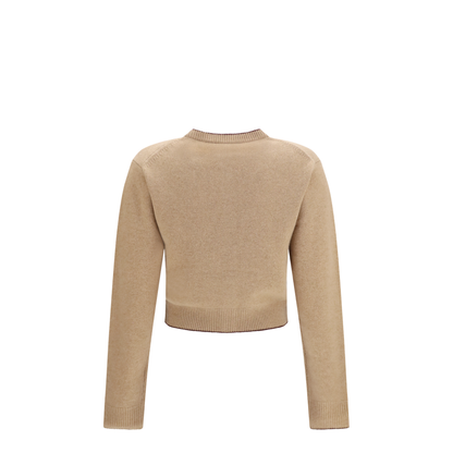 Fitted Logo Cardigan in Wool and Cashmere - Image 2