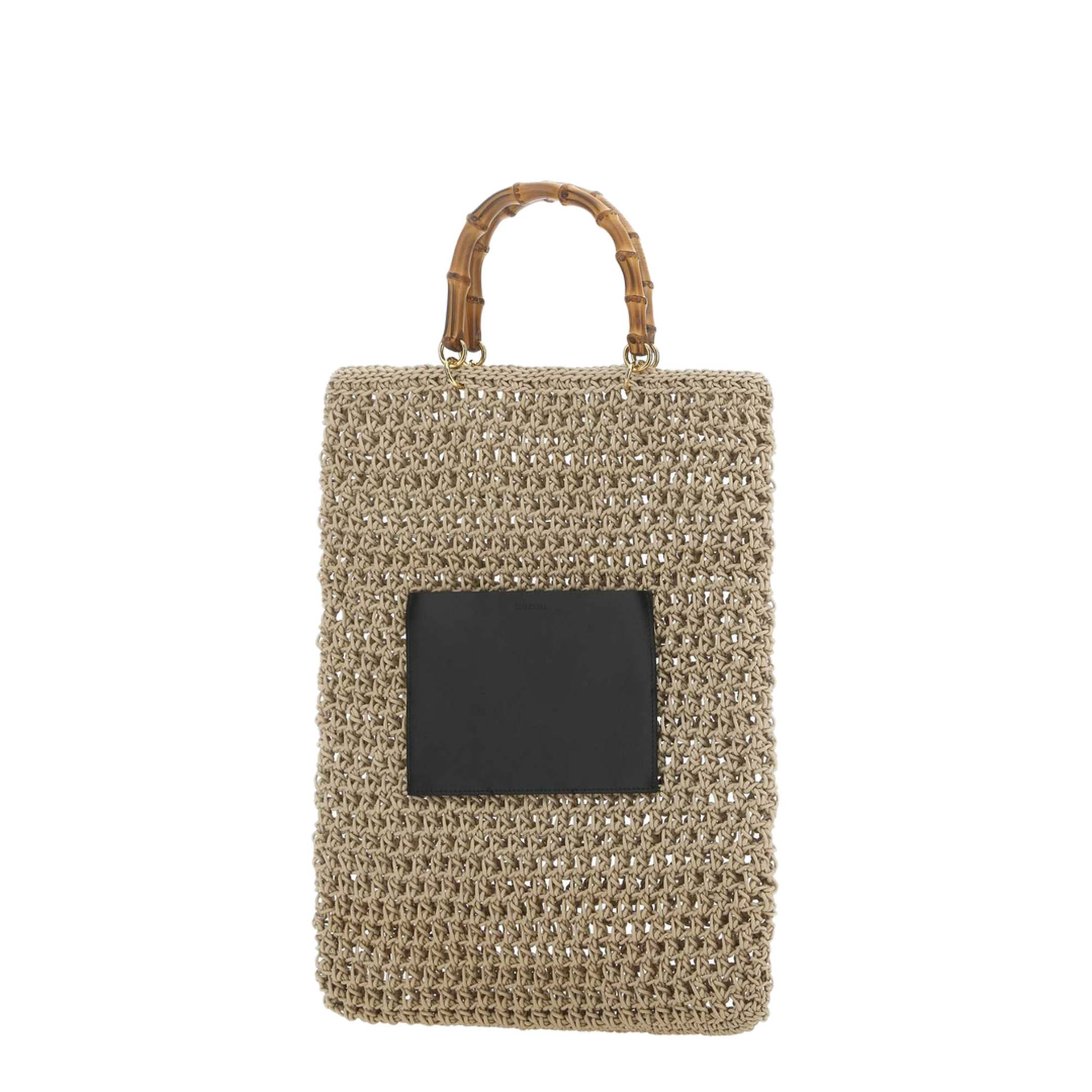 Beige Rope Medium Shopping Bag - Image 4