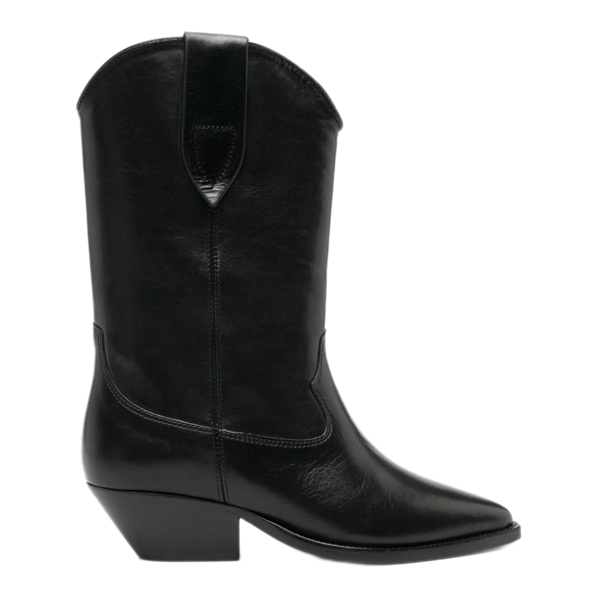 Deurto Cowboy Boots In Black Leather - Image 1