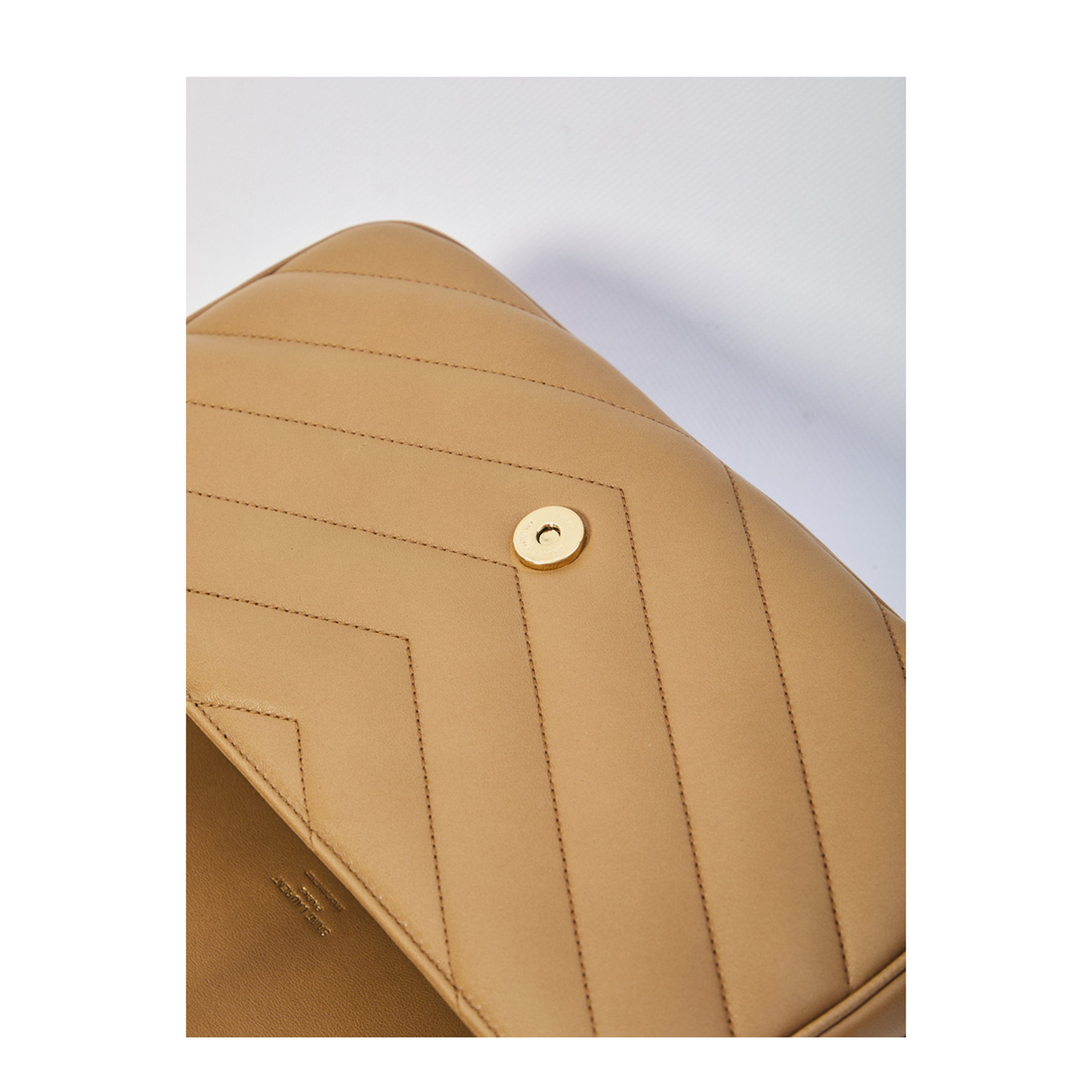 LOULOU Medium Lambskin Shoulder Bag - Natural Tan - Image 1