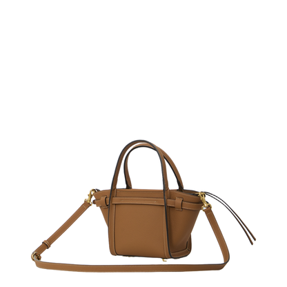 Mini Leather Shopping Bag - Image 2