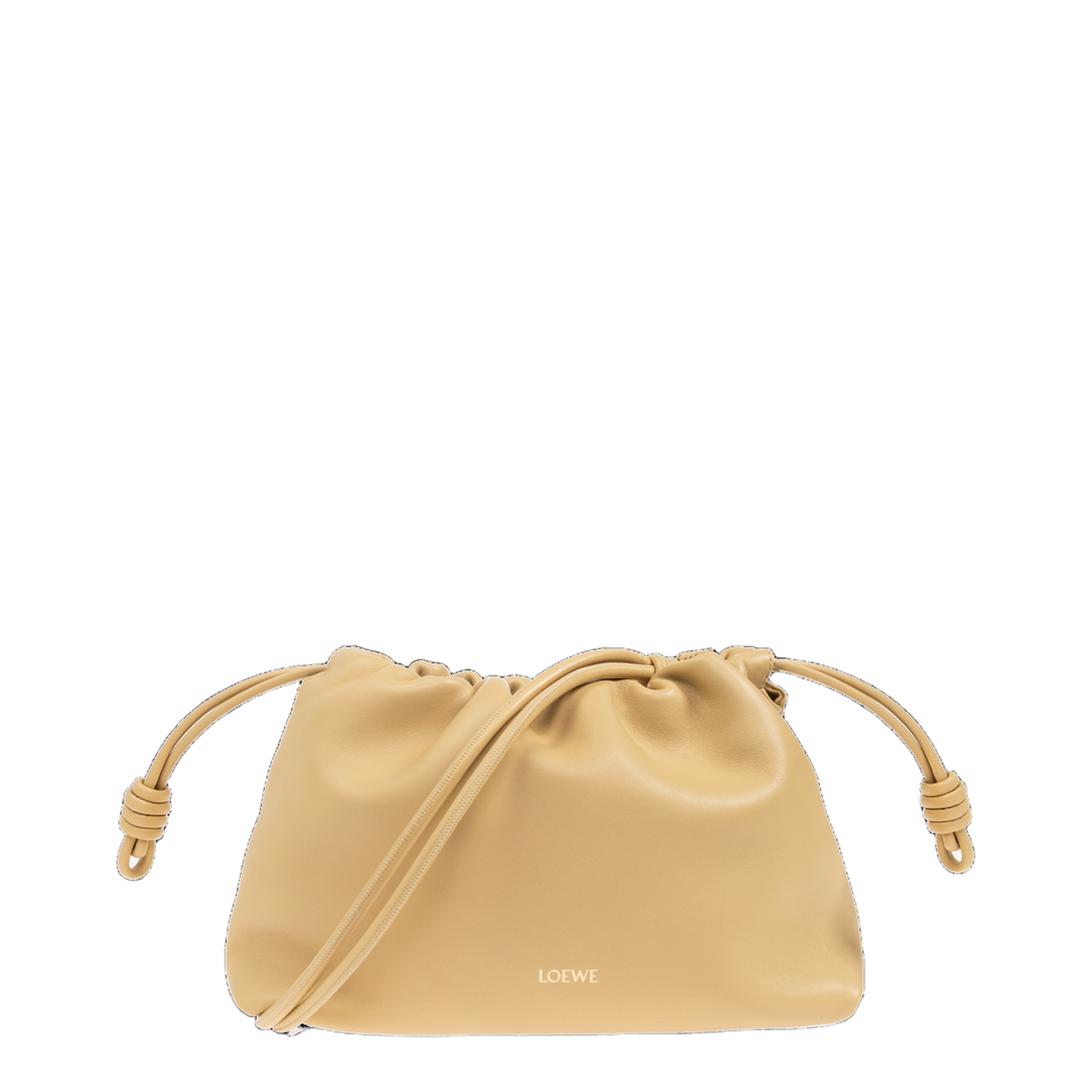Flamenco Medium Shoulder Bag Beige - Image 3